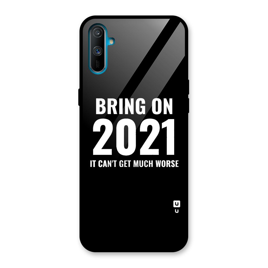 Bring On 2021 Glass Back Case for Realme C3
