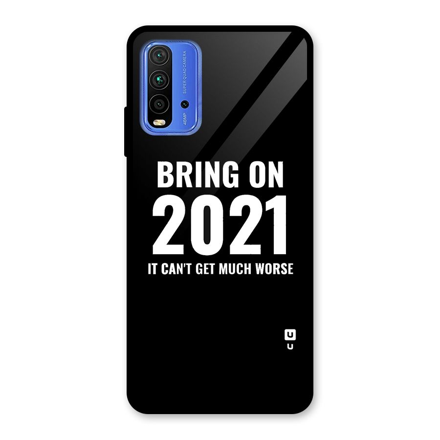 Bring On 2021 Glass Back Case for Redmi 9 Power