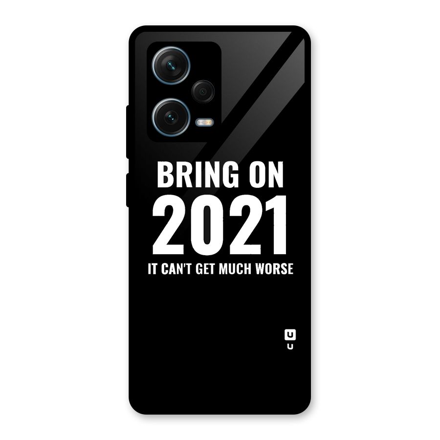 Bring On 2021 Glass Back Case for Redmi Note 12 Pro Plus 5G