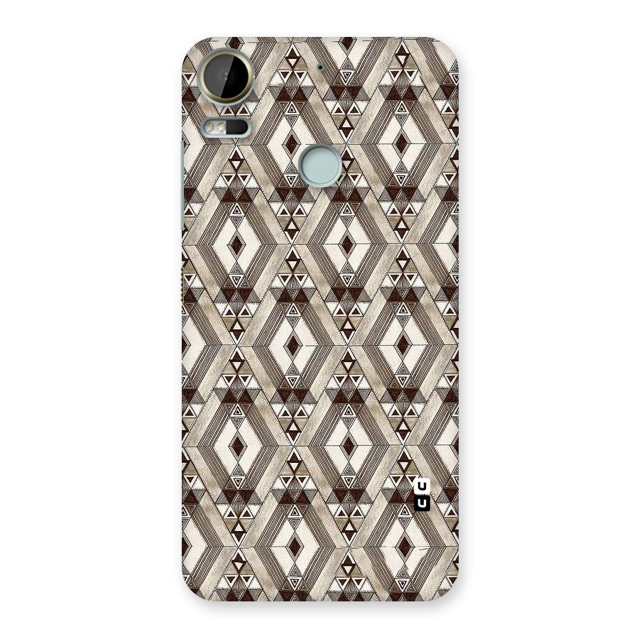 Brown Abstract Design Back Case for Desire 10 Pro