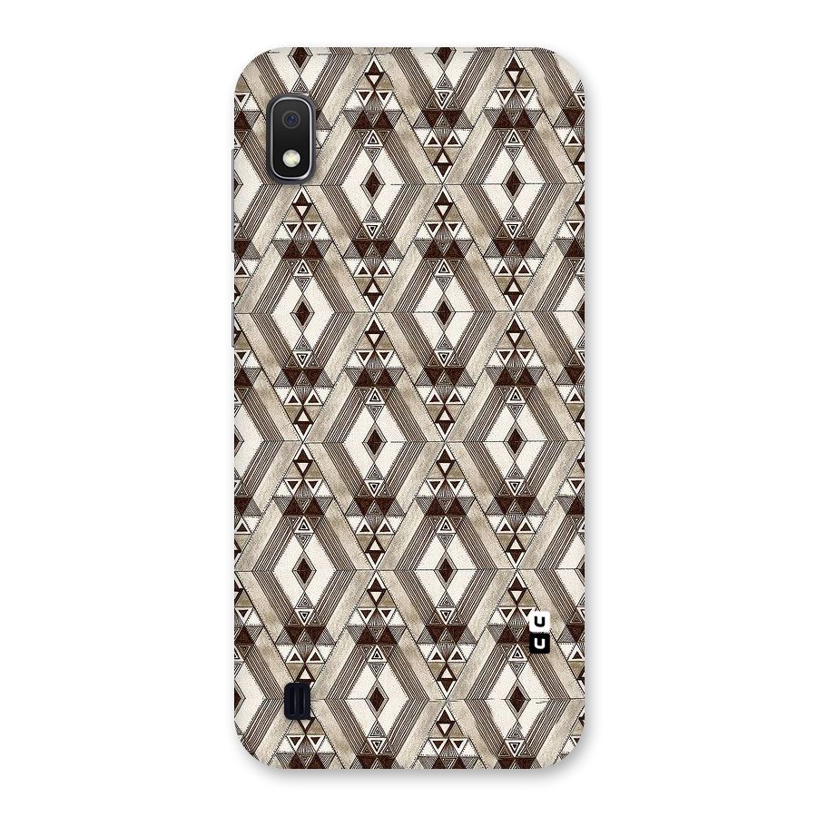 Brown Abstract Design Back Case for Galaxy A10