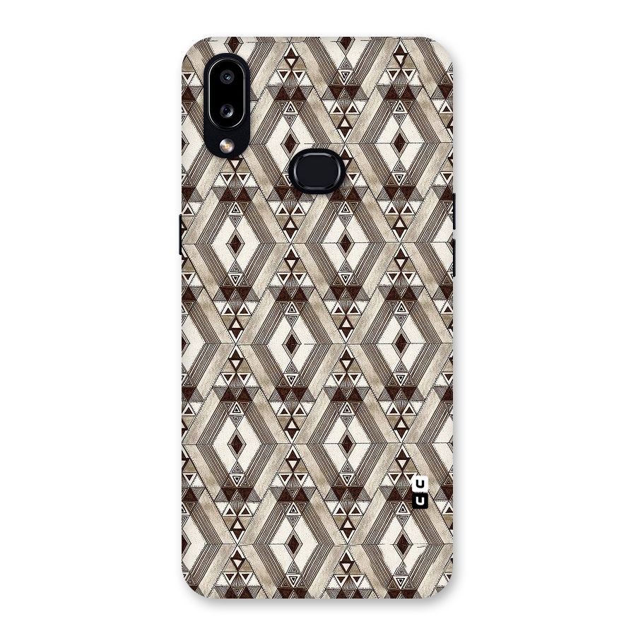 Brown Abstract Design Back Case for Galaxy A10s