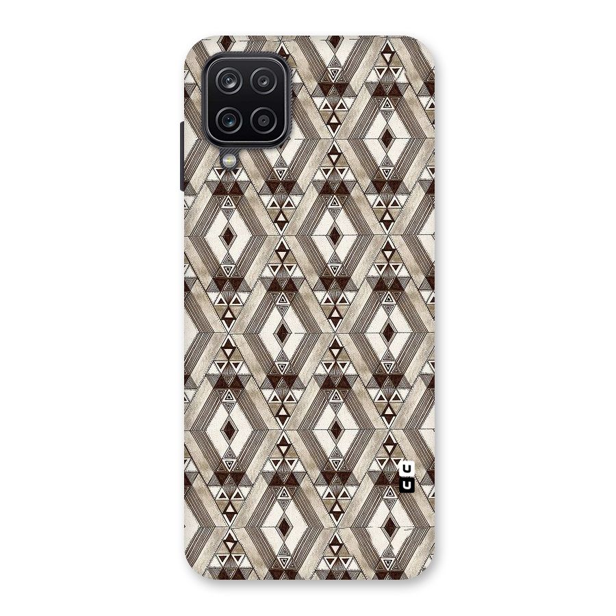 Brown Abstract Design Back Case for Galaxy A12