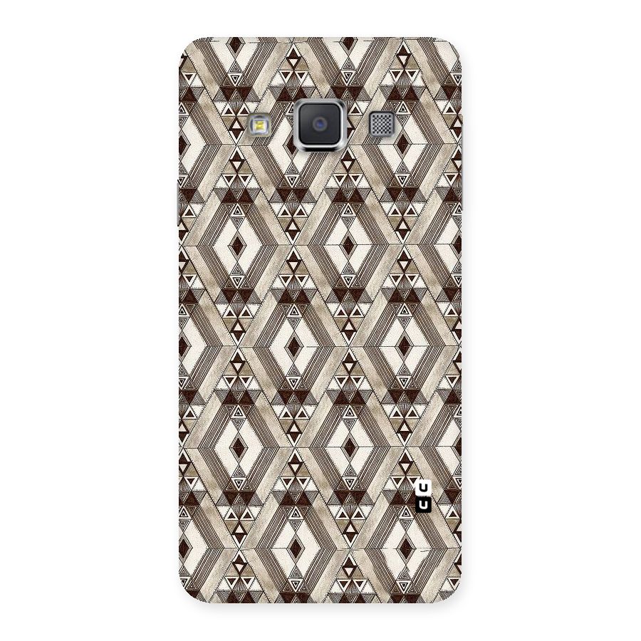 Brown Abstract Design Back Case for Galaxy A3