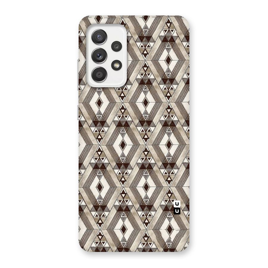 Brown Abstract Design Back Case for Galaxy A52