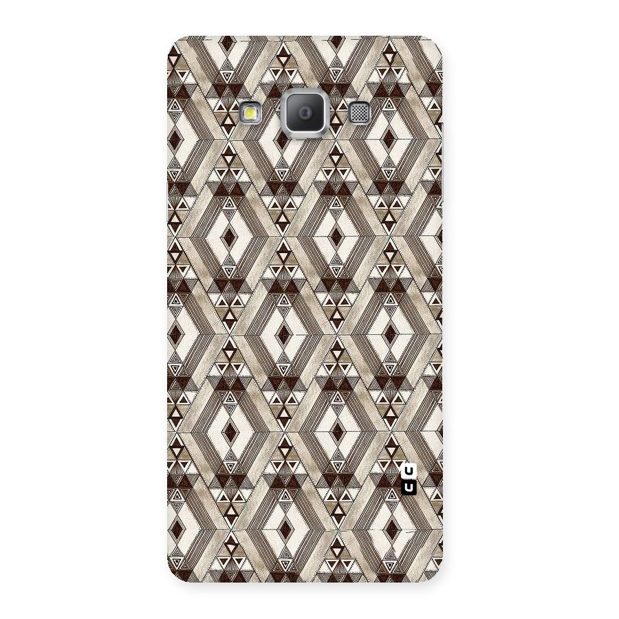 Brown Abstract Design Back Case for Galaxy A7