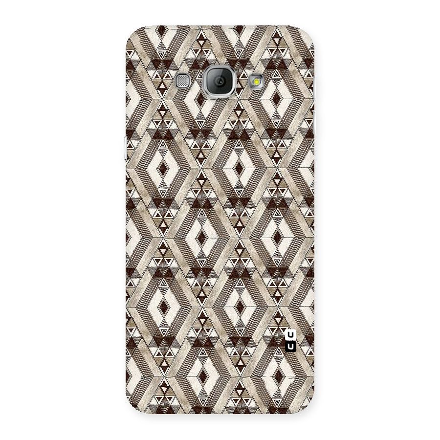 Brown Abstract Design Back Case for Galaxy A8