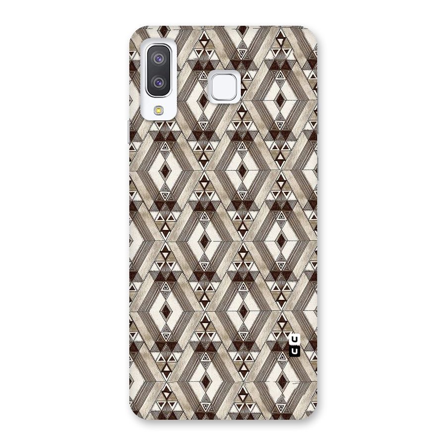 Brown Abstract Design Back Case for Galaxy A8 Star