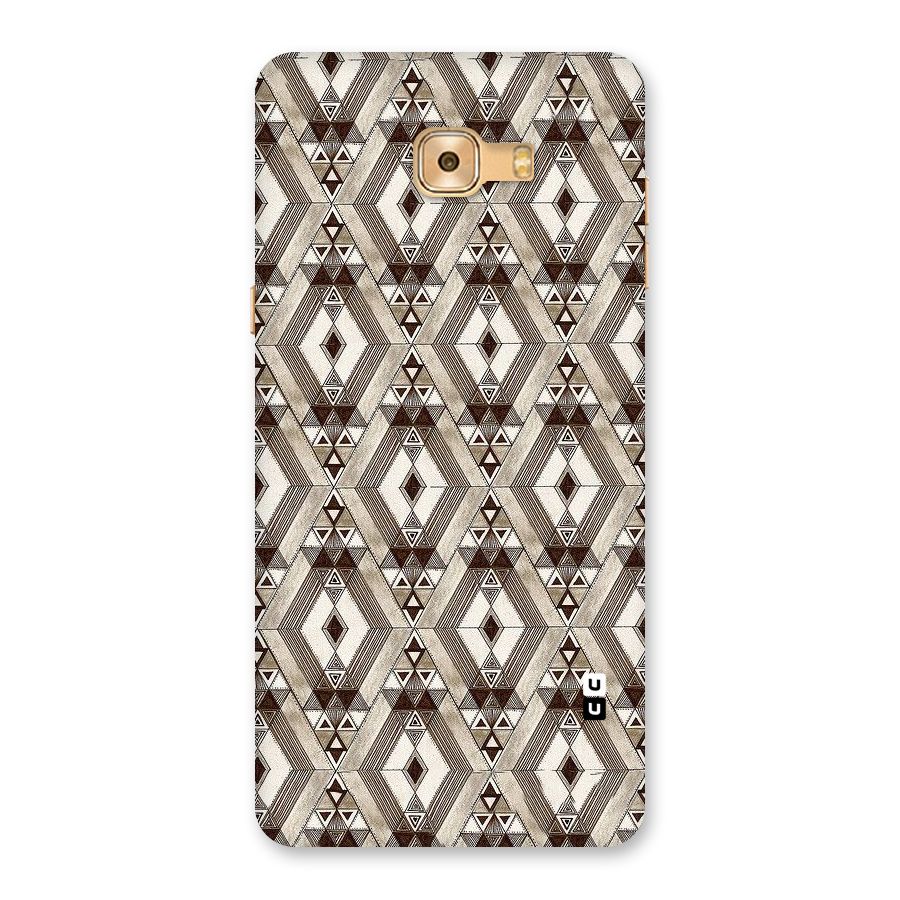 Brown Abstract Design Back Case for Galaxy C9 Pro