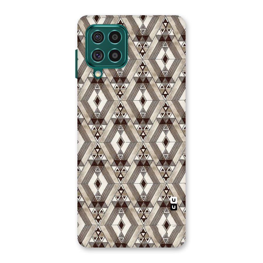 Brown Abstract Design Back Case for Galaxy F62