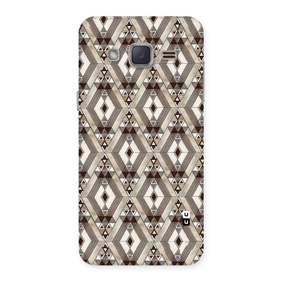 Brown Abstract Design Back Case for Galaxy J2