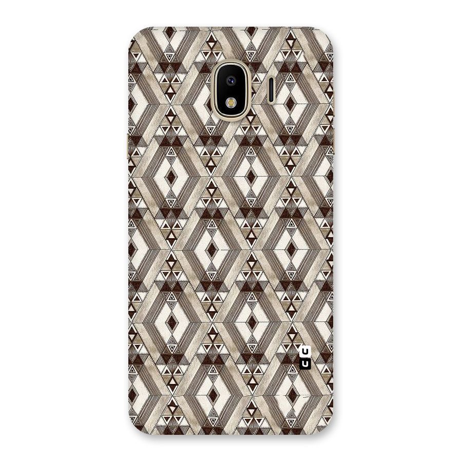Brown Abstract Design Back Case for Galaxy J4