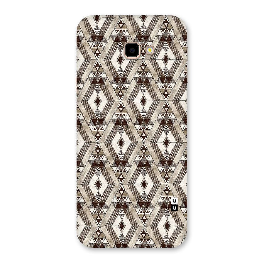 Brown Abstract Design Back Case for Galaxy J4 Plus