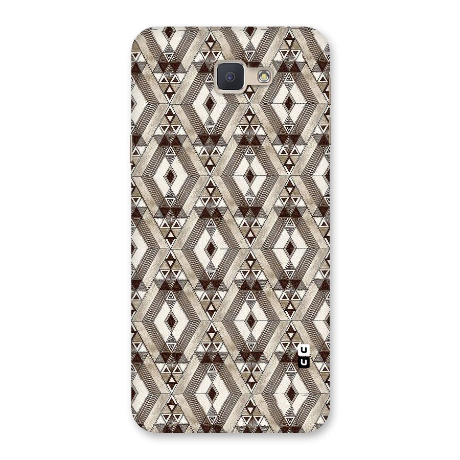 Brown Abstract Design Back Case for Galaxy J5 Prime