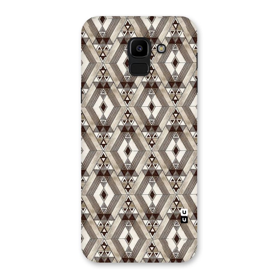 Brown Abstract Design Back Case for Galaxy J6