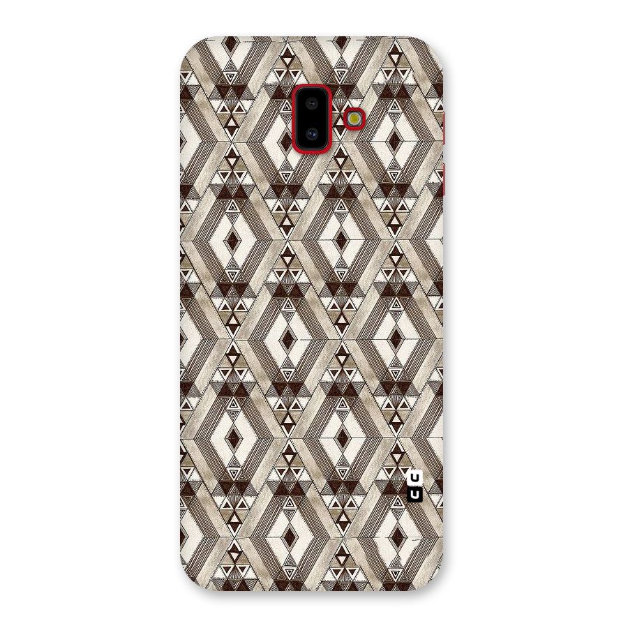 Brown Abstract Design Back Case for Galaxy J6 Plus