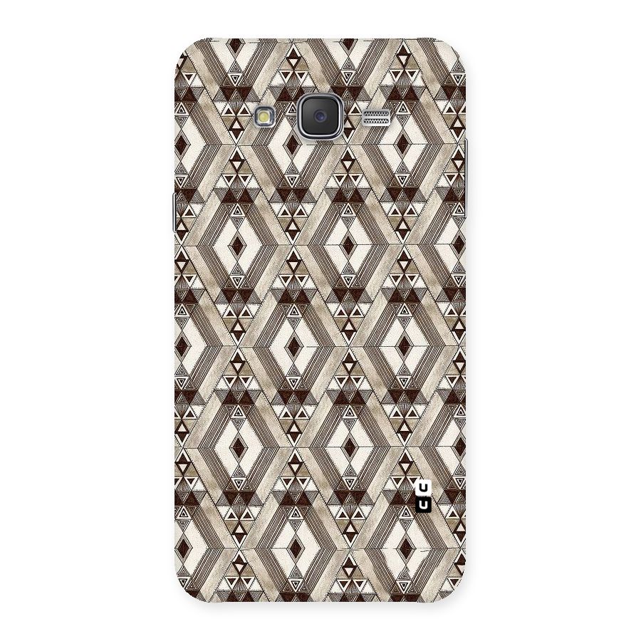 Brown Abstract Design Back Case for Galaxy J7