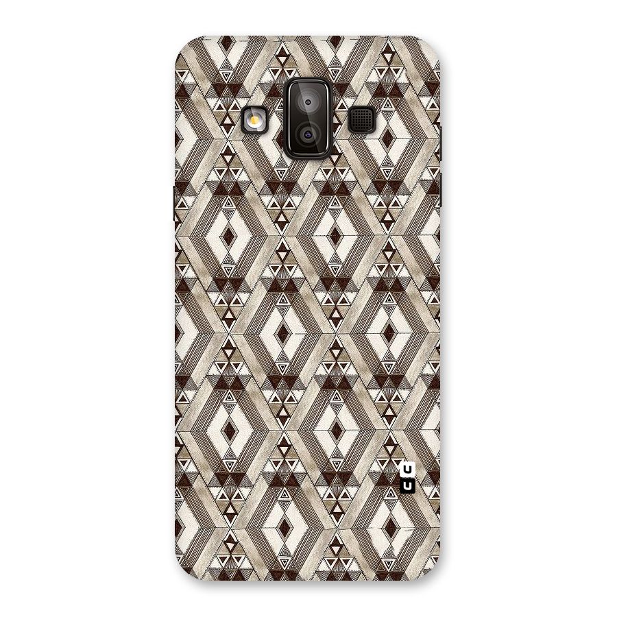 Brown Abstract Design Back Case for Galaxy J7 Duo