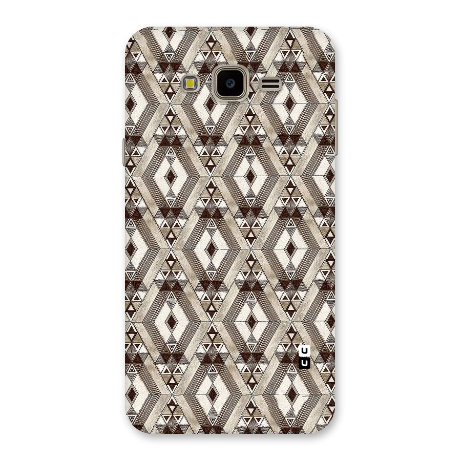 Brown Abstract Design Back Case for Galaxy J7 Nxt