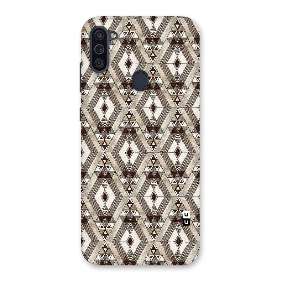 Brown Abstract Design Back Case for Galaxy M11