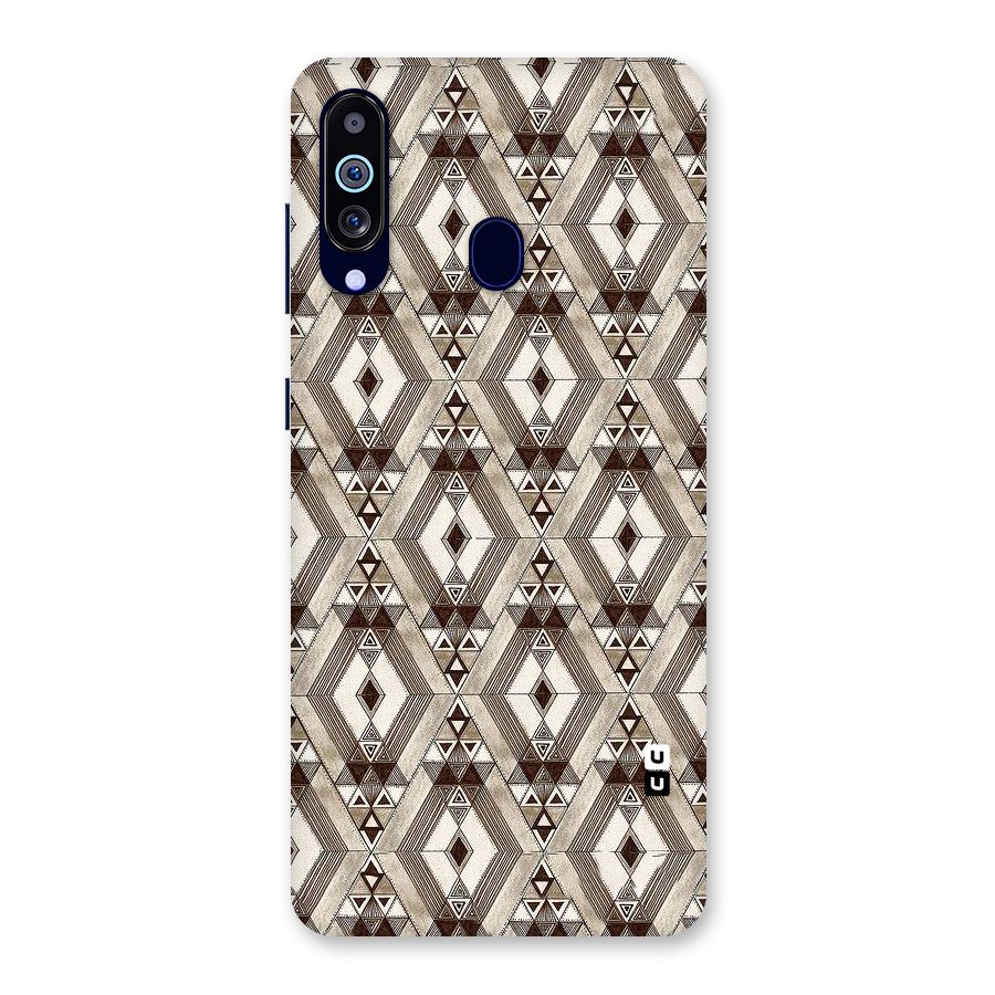Brown Abstract Design Back Case for Galaxy M40