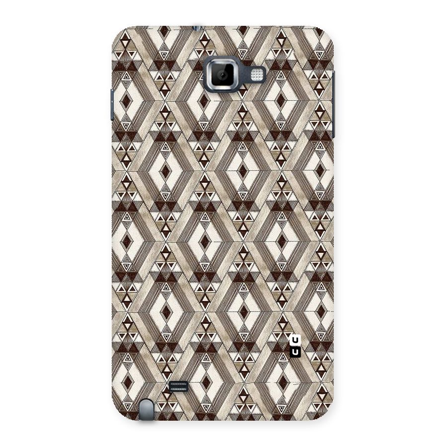 Brown Abstract Design Back Case for Galaxy Note