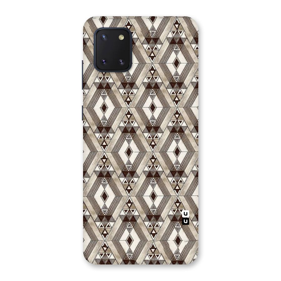 Brown Abstract Design Back Case for Galaxy Note 10 Lite