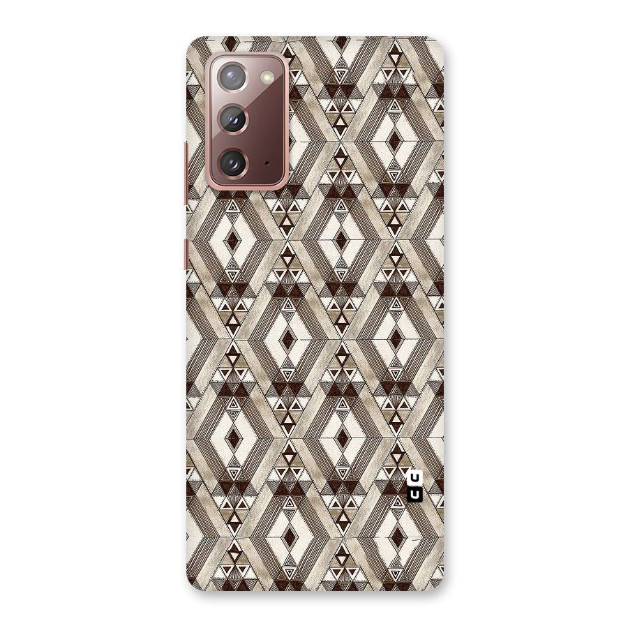 Brown Abstract Design Back Case for Galaxy Note 20