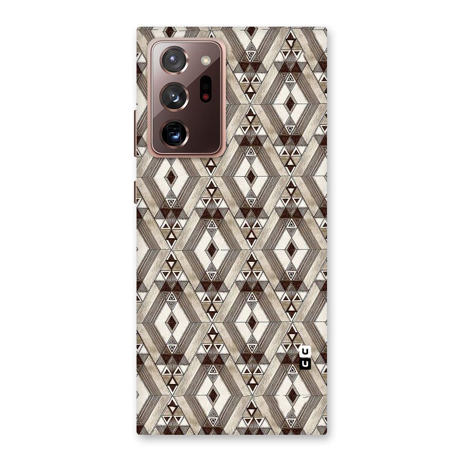 Brown Abstract Design Back Case for Galaxy Note 20 Ultra