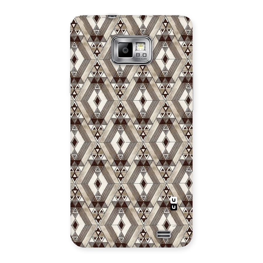 Brown Abstract Design Back Case for Galaxy S2