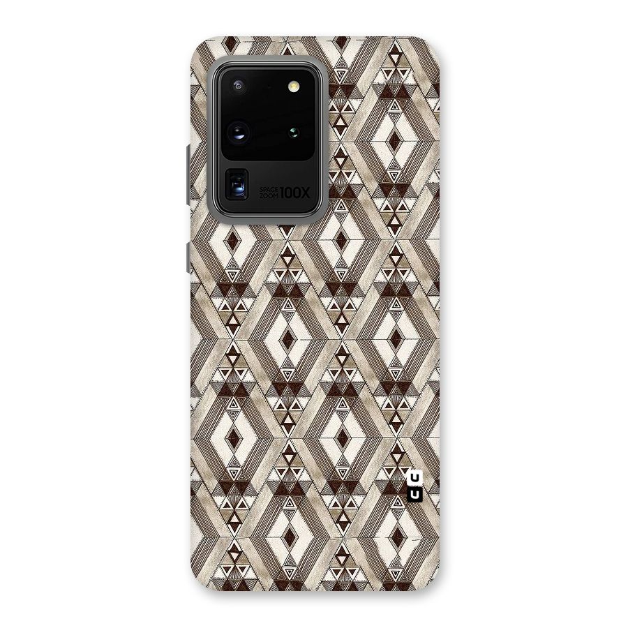 Brown Abstract Design Back Case for Galaxy S20 Ultra