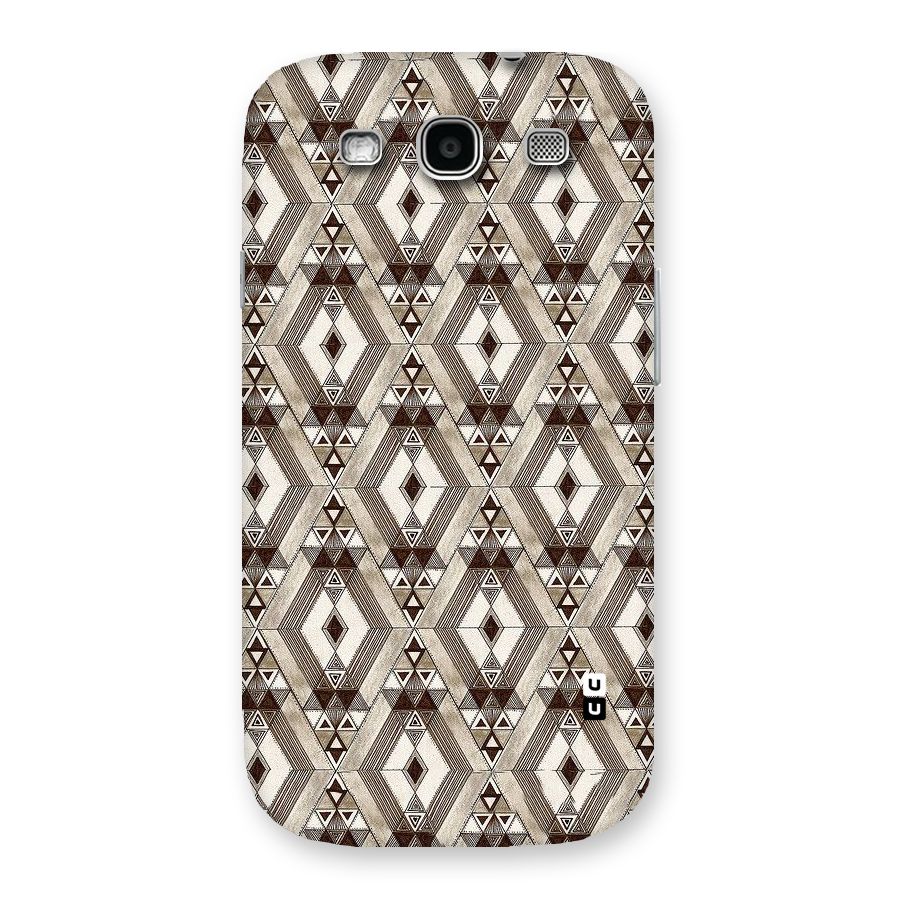Brown Abstract Design Back Case for Galaxy S3