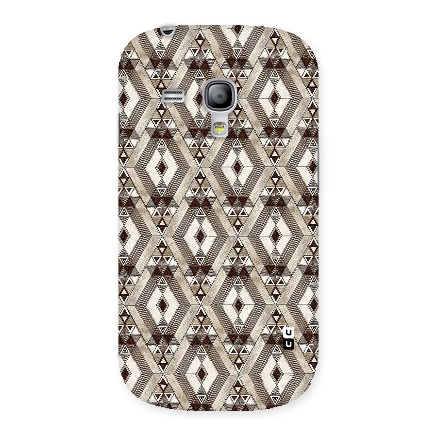 Brown Abstract Design Back Case for Galaxy S3 Mini