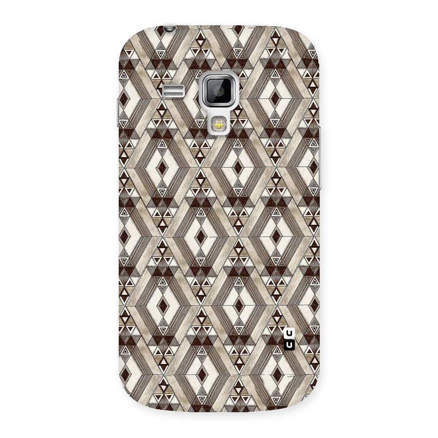 Brown Abstract Design Back Case for Galaxy S Duos