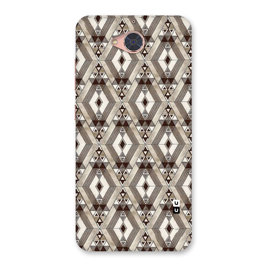 Brown Abstract Design Back Case for Gionee S6 Pro