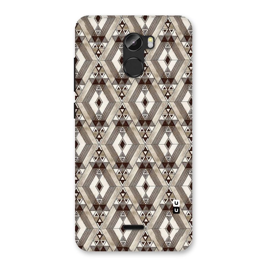 Brown Abstract Design Back Case for Gionee X1