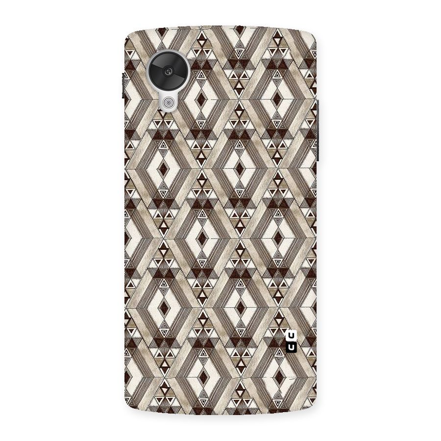 Brown Abstract Design Back Case for Google Nexsus 5
