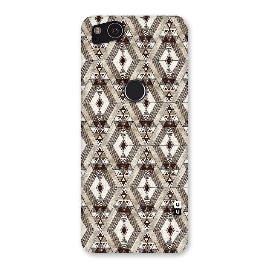 Brown Abstract Design Back Case for Google Pixel 2