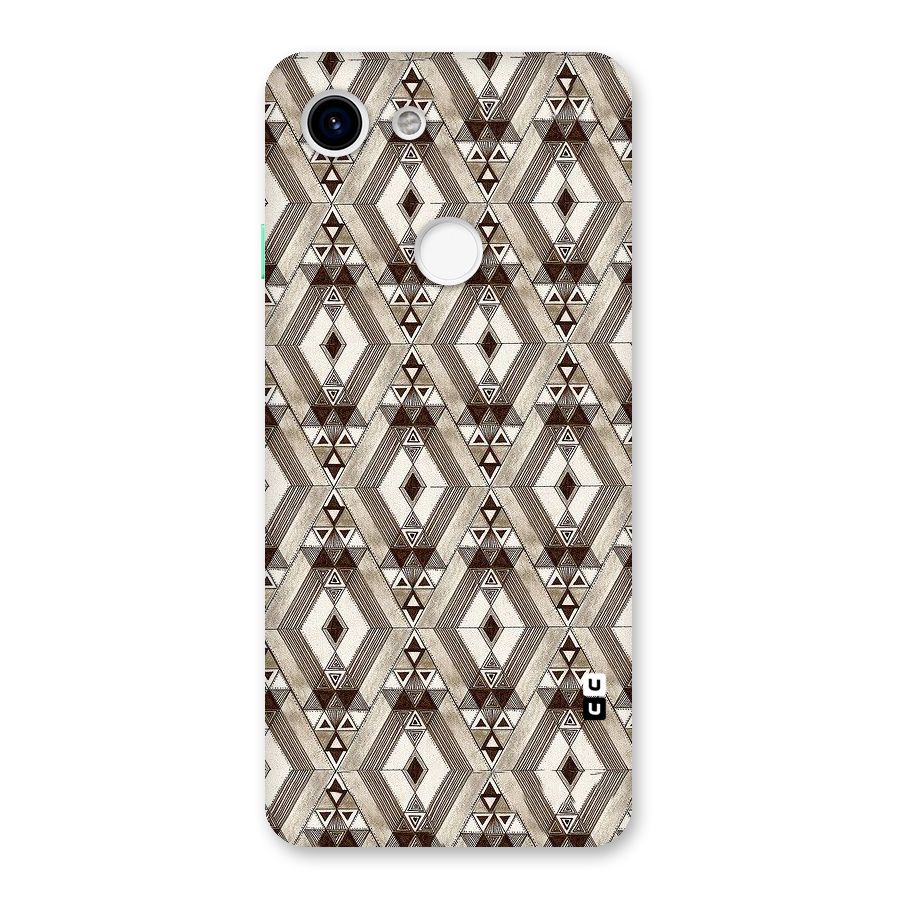 Brown Abstract Design Back Case for Google Pixel 3