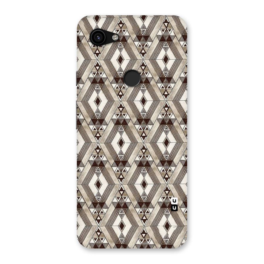 Brown Abstract Design Back Case for Google Pixel 3a XL