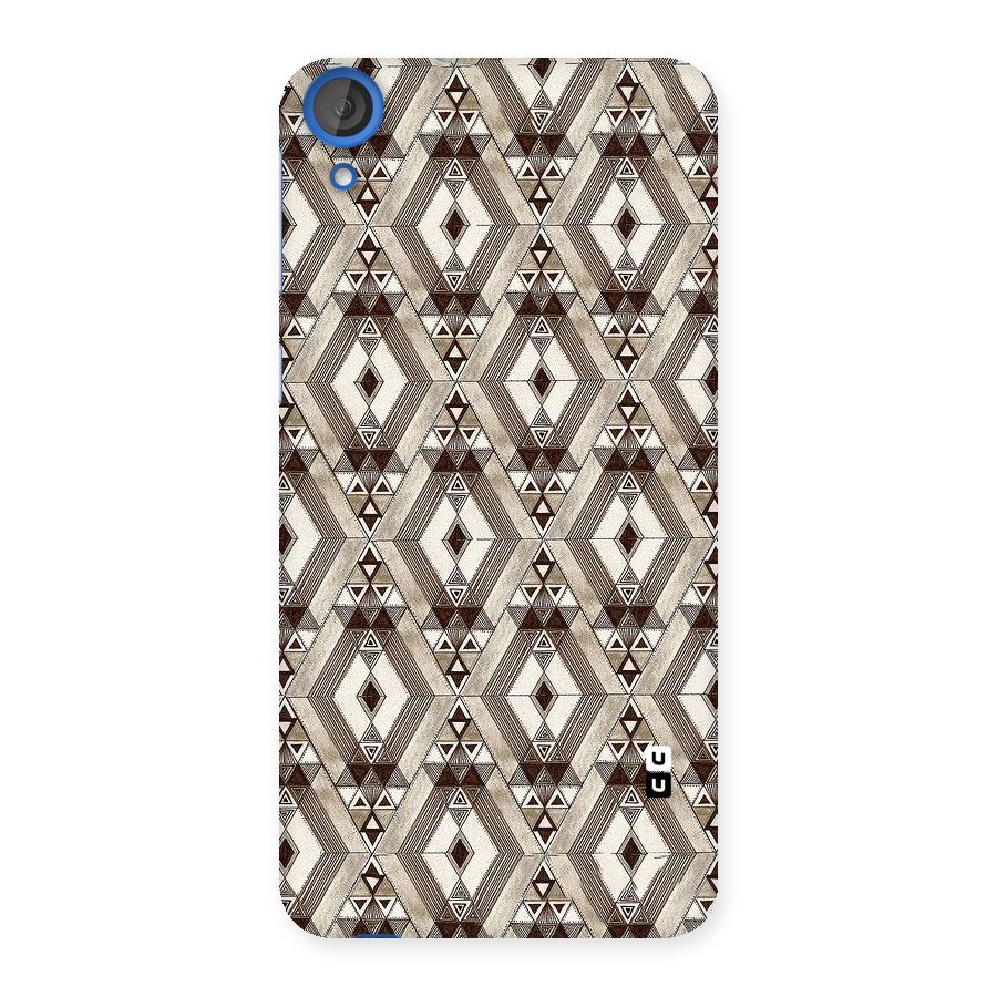 Brown Abstract Design Back Case for HTC Desire 820