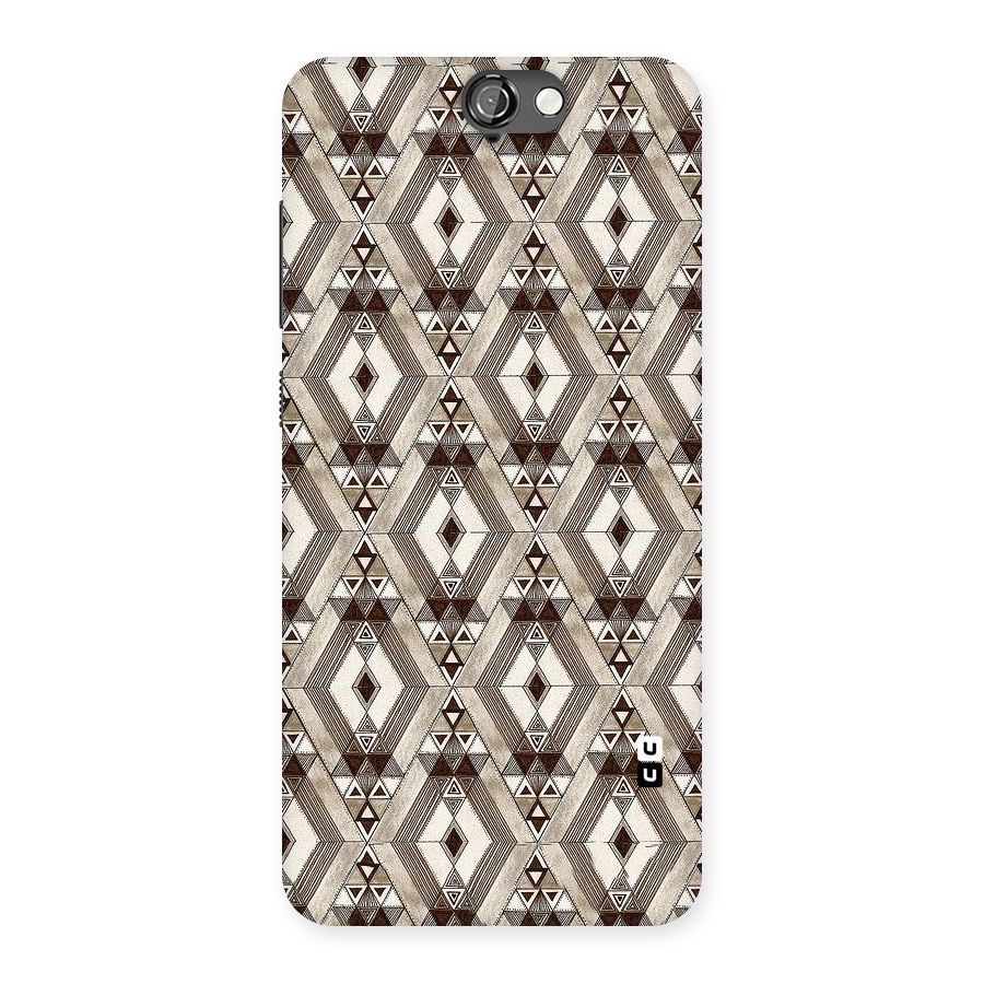 Brown Abstract Design Back Case for HTC One A9