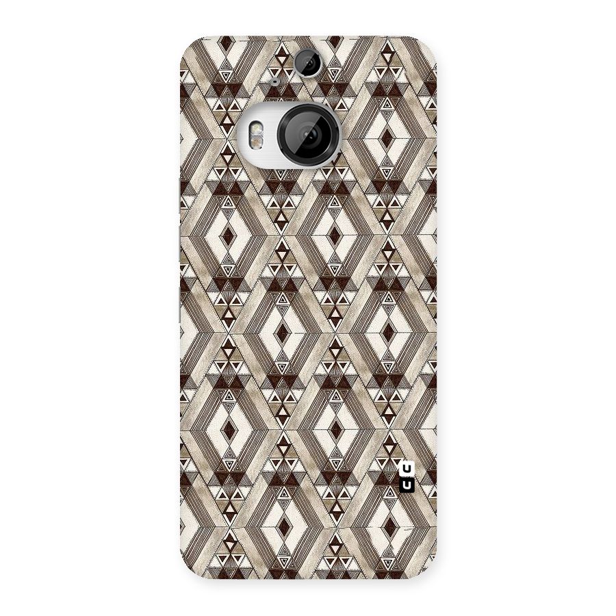 Brown Abstract Design Back Case for HTC One M9 Plus