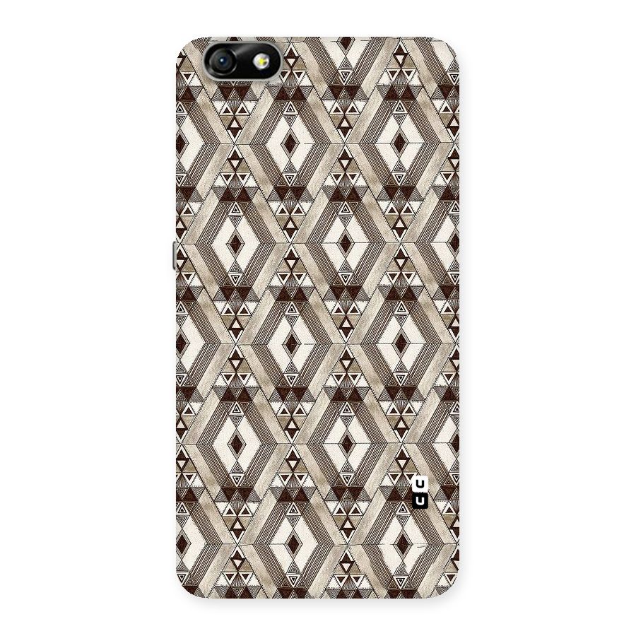 Brown Abstract Design Back Case for Honor 4X