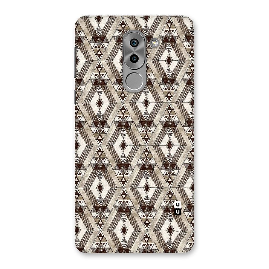 Brown Abstract Design Back Case for Honor 6X