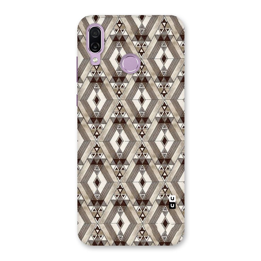Brown Abstract Design Back Case for Honor Play