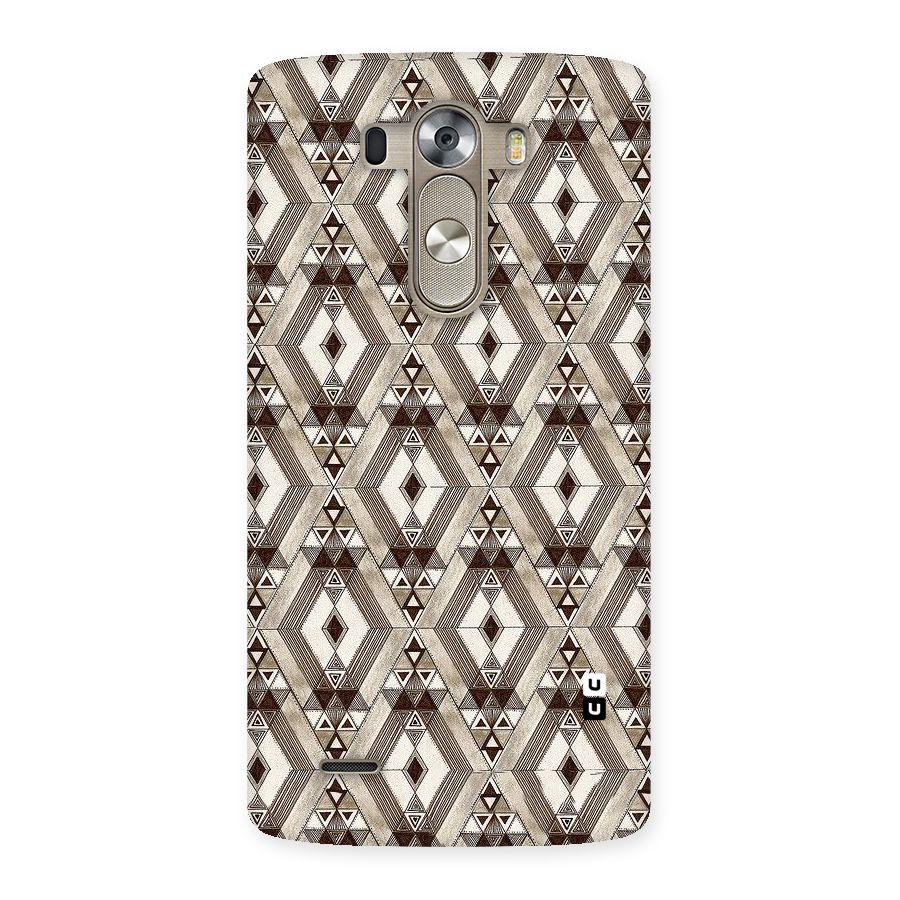 Brown Abstract Design Back Case for LG G3