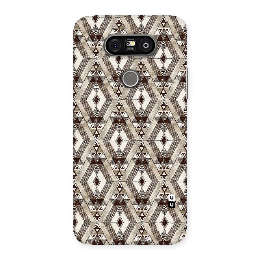 Brown Abstract Design Back Case for LG G5
