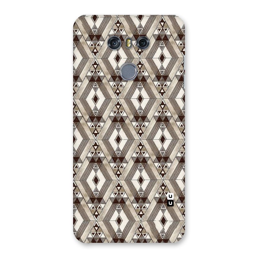 Brown Abstract Design Back Case for LG G6
