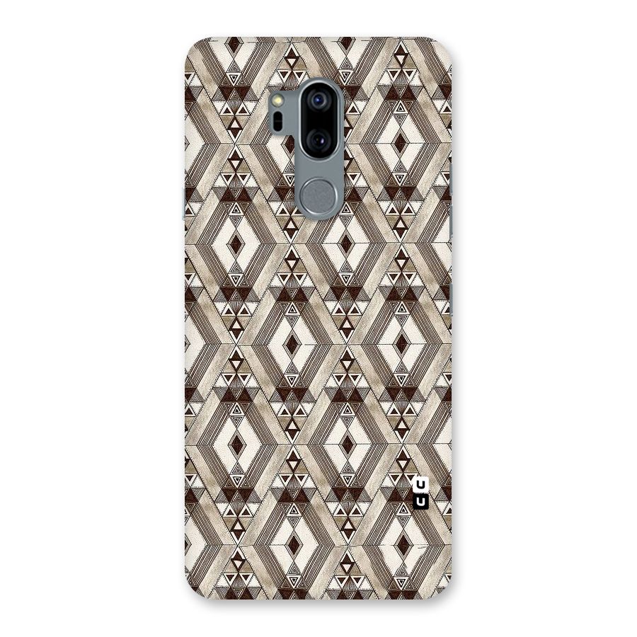 Brown Abstract Design Back Case for LG G7